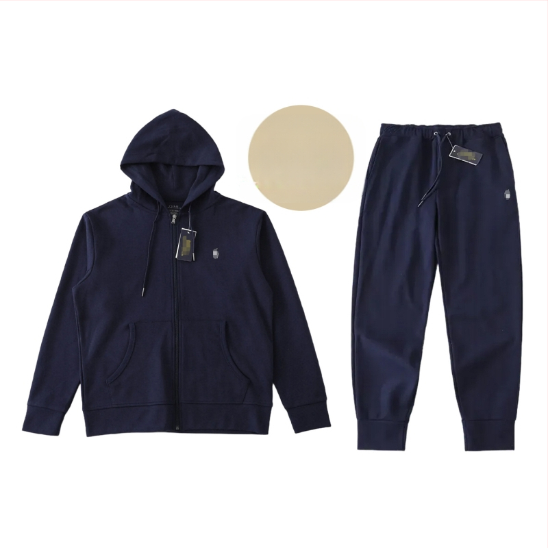 Hoodie s kapuljom i izvezenim logom ponija, pamuk mješavina 51–70%, patent zatvarač sprijeda, udoban slobodan kroj