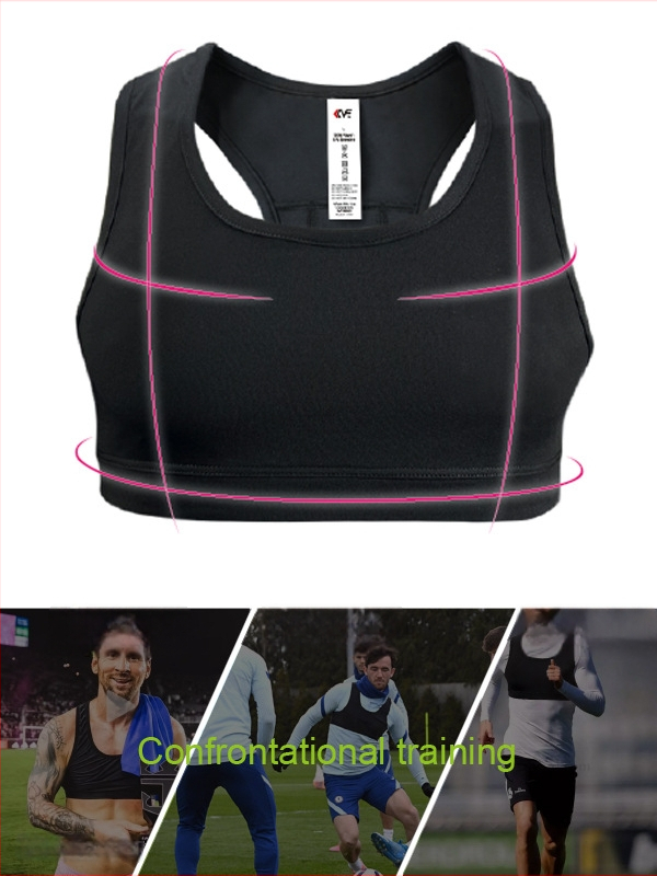 Kalvonfu muška sportska vesta, uski kroj, poliester tkanina, debeli materijal, okrugli izrez