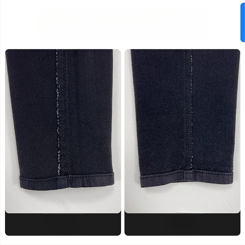 Vyriniai džinsai iš denimo, tiesus kirpimas, vidutinė juosmens dalis, užtrauktukas, flisinė įdėklas, ilgis 9/10