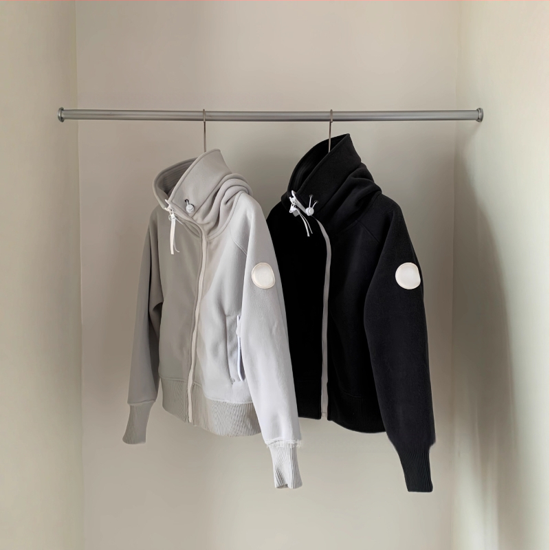 Chilliwack Hoodie od flisa s vunom – bomber stil, uska silueta, dugi rukavi