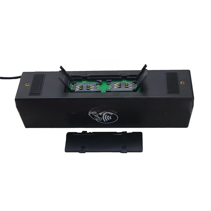 YL160 Daugiafunkcis 4-in-1 kortelių skaitytuvas-rašiklis — skaito magnetines juosteles, IC kortas (4442), M1 sensorius kortas ir PSAM kortas; 13,56 MHz, 1 MB atmintis, jutiklio atstumas 0–5 mm