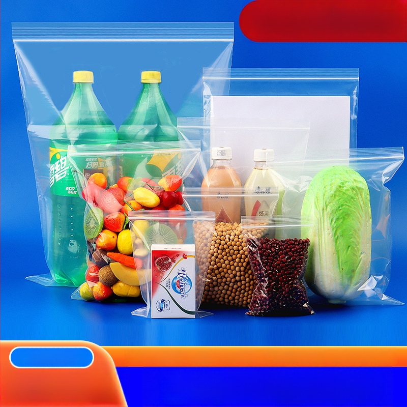 Kockasta vrećica 20×20 cm s automatskim zatvaranjem, prozirna, otporna na oksidaciju, debeli plastični omot za pakiranje hrane i grickalica