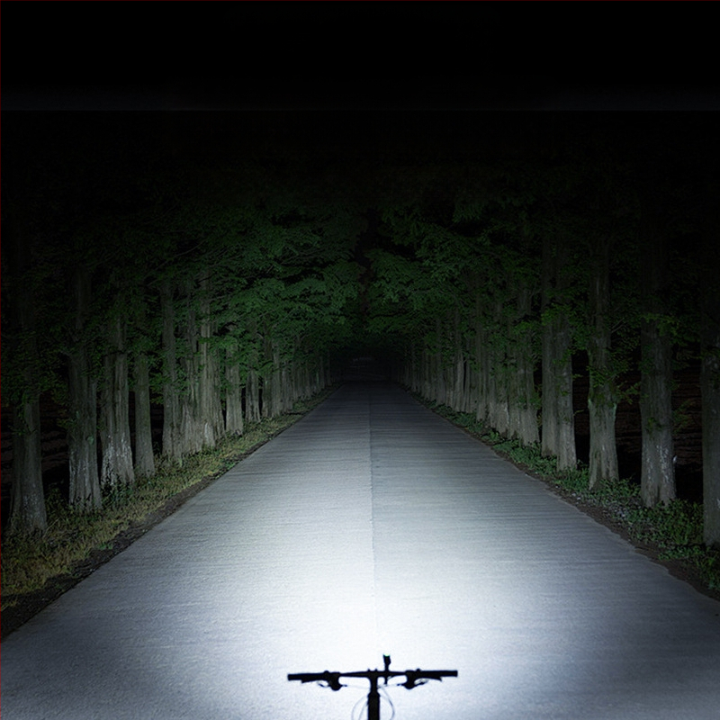 Priekinis dviračio žibintas nakties važiavimui — ultra ryškus, ilgai veikianti baterija, skirtas kalnų ir miesto dviračiams