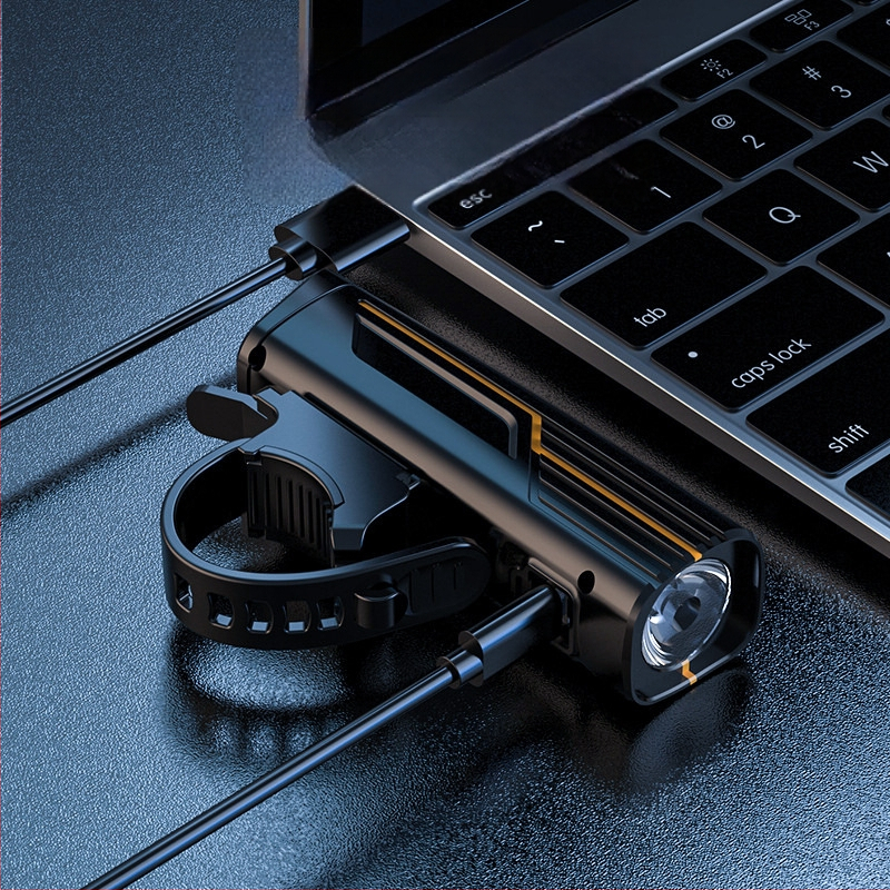 Priekinis dviračio žibintas nakties važiavimui — ultra ryškus, ilgai veikianti baterija, skirtas kalnų ir miesto dviračiams