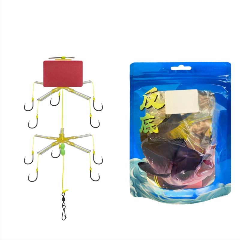 Upės žvejybos kabliukų rinkinys – priešduno dizainas, kvadratiniai masalų kabliukai karpams ir didiesiems karpams, 8–15 kablių rinkinys, dėžutė 500 vnt