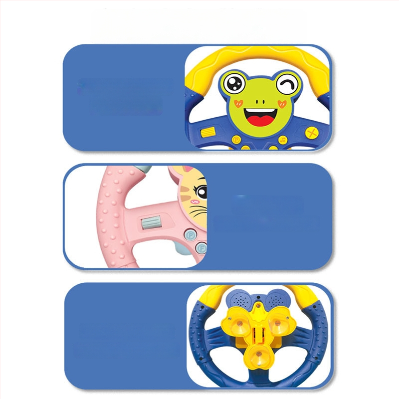 Laste volanivõti auto tagaistmele — hariduslik muusikaline rool (plastikust; patareidega; sobib 4–6-aastastele)