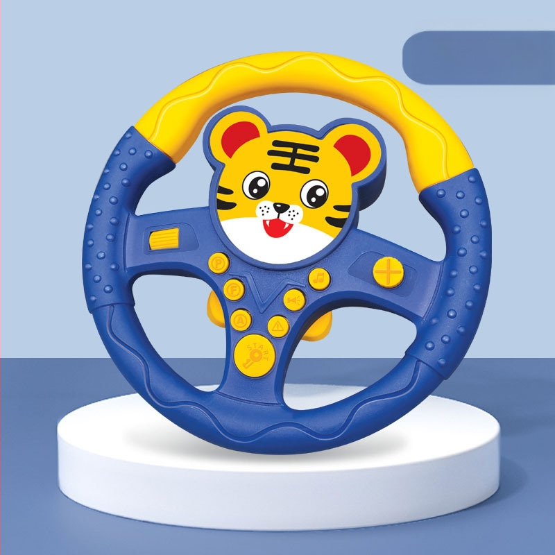 Laste volanivõti auto tagaistmele — hariduslik muusikaline rool (plastikust; patareidega; sobib 4–6-aastastele)