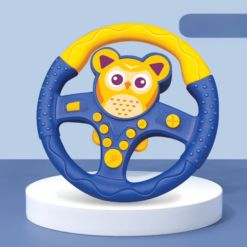 Laste volanivõti auto tagaistmele — hariduslik muusikaline rool (plastikust; patareidega; sobib 4–6-aastastele)