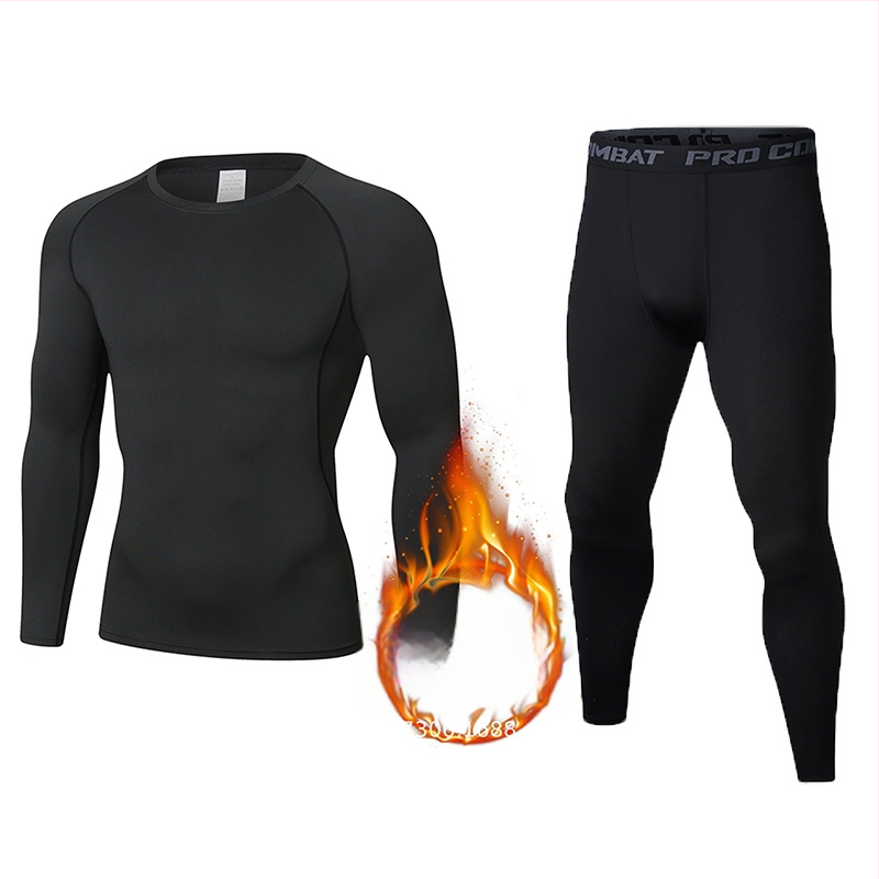 Unisex fleece sportski set za jesen i zimu, brzo-sušeća odjeća za trčanje i skijanje