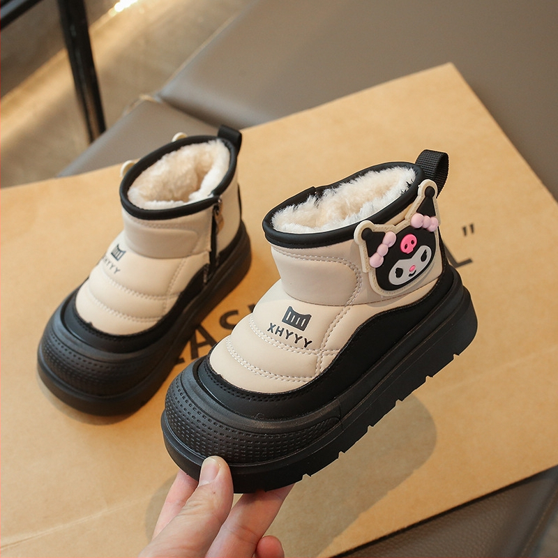 Kulkšnies batai korejiško stiliaus, viršus iš mikropluošto odos, gumos padas, žiemos leidimas 2025.