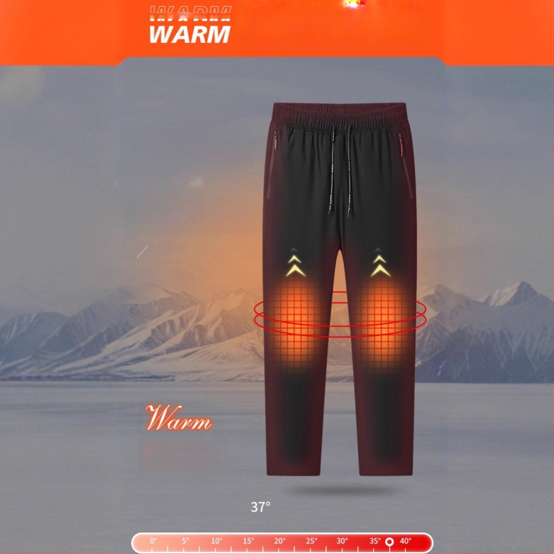 Muške zimske hlače s fleecem, otporne na vjetar i vodu, ravnog kroja, sportsko casual stil