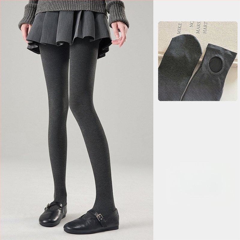 Sive ženske pamukaste leggings s visokim strukom i rebrastim uzorkom, za žene, oblikuju tijelo i podižu stražnjicu