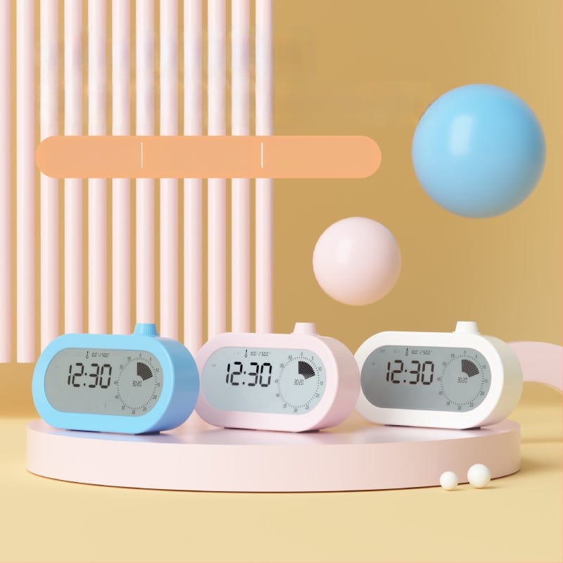 Vizualni mjerač vremena za učenje djece i ured – LED zaslon, alarm, kalendar i termometar