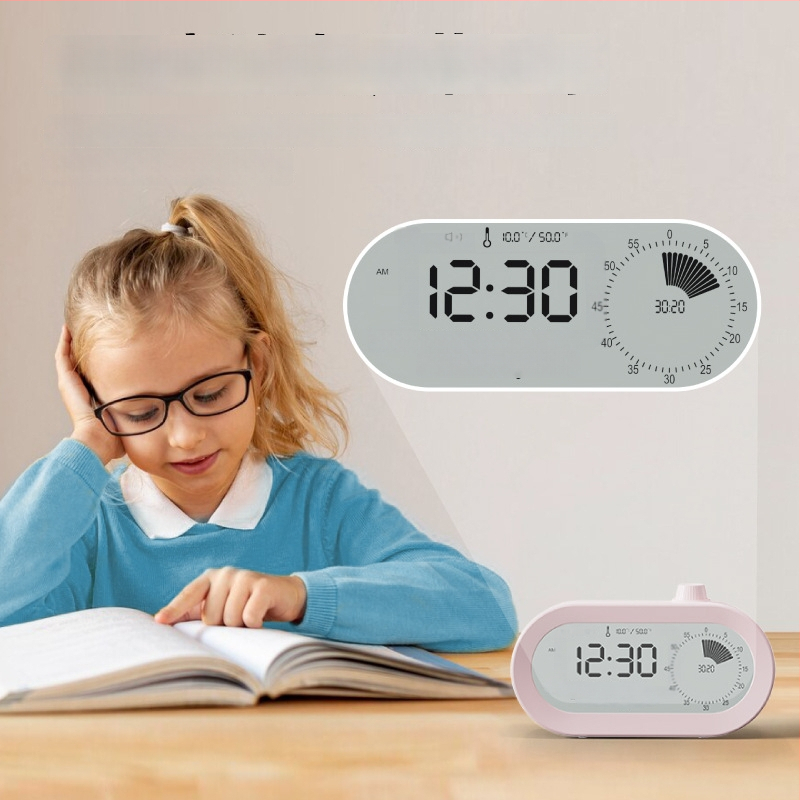 Vizualni mjerač vremena za učenje djece i ured – LED zaslon, alarm, kalendar i termometar