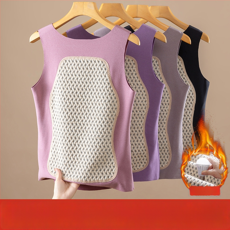 Ženski termo vest s flis podstavom, debela za zimu, bez rukava, unutarnji top