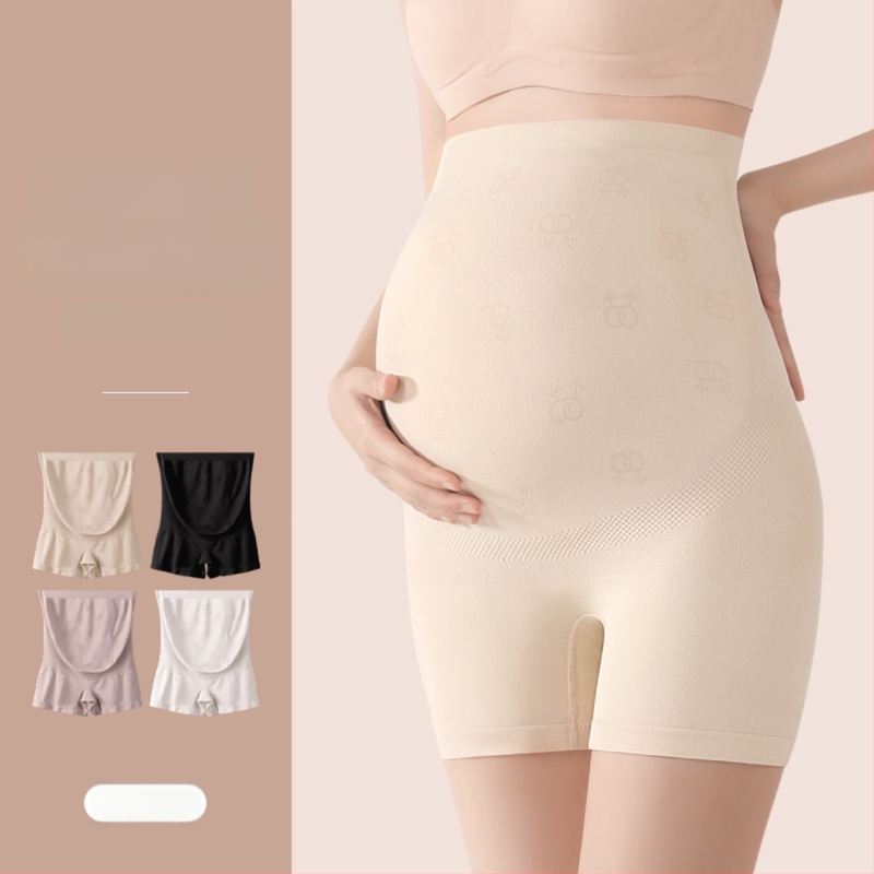 Bešavne trudničke legice s silk proteinom, visokim pojasom, lagane za ljeto, podrška trbuha, antibakterijske