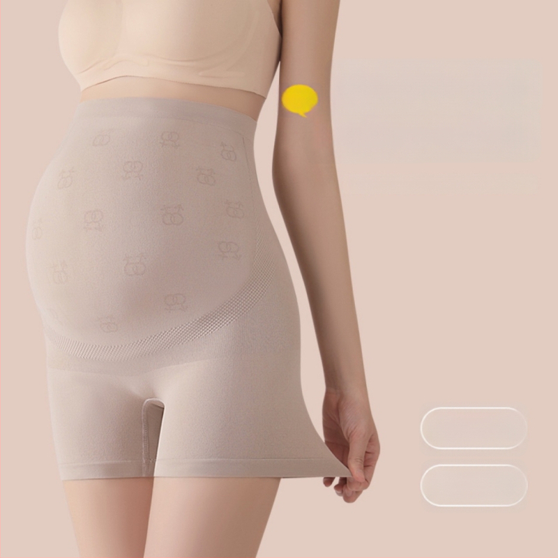 Bešavne trudničke legice s silk proteinom, visokim pojasom, lagane za ljeto, podrška trbuha, antibakterijske