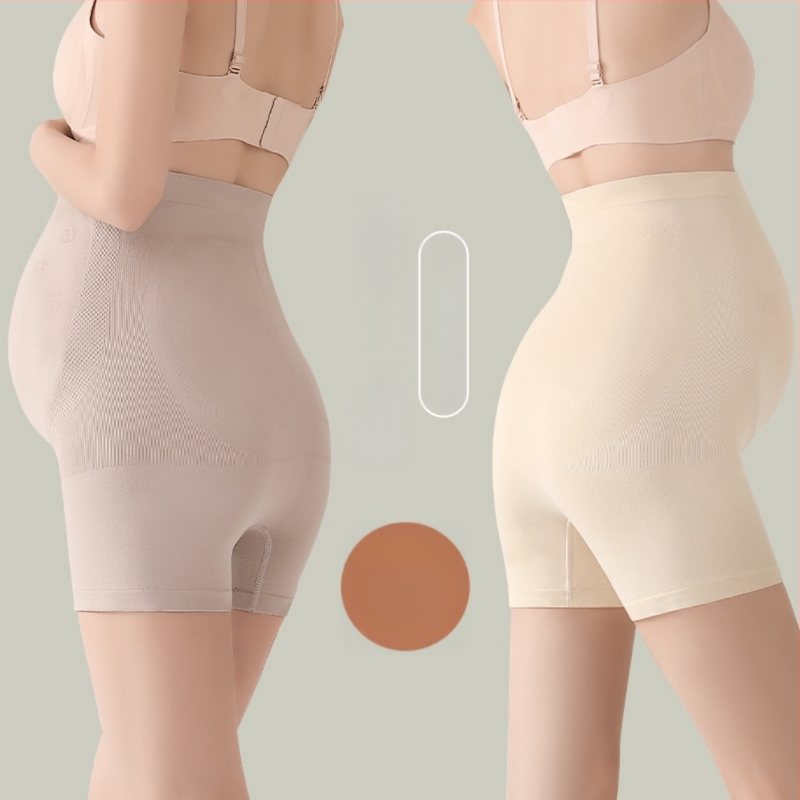 Bešavne trudničke legice s silk proteinom, visokim pojasom, lagane za ljeto, podrška trbuha, antibakterijske