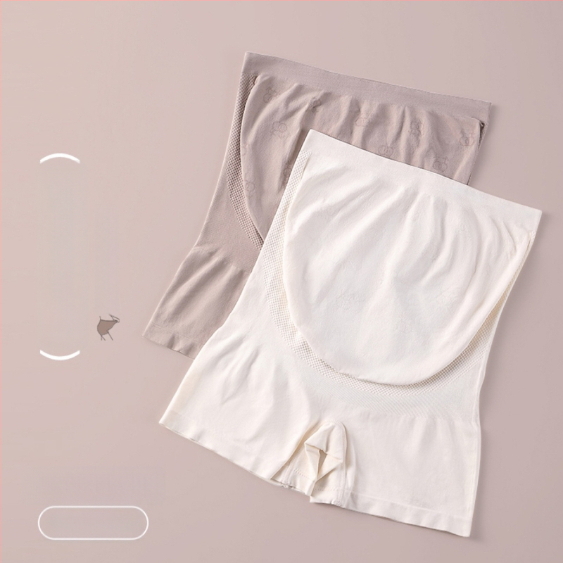 Bešavne trudničke legice s silk proteinom, visokim pojasom, lagane za ljeto, podrška trbuha, antibakterijske