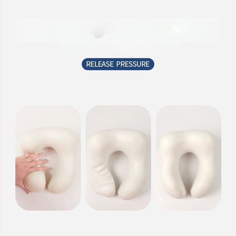 U-kujuline kaelalapp mäluvahtiga reisile, Crystal Velvet kanga, kerge kaal kuni 0,5 kg