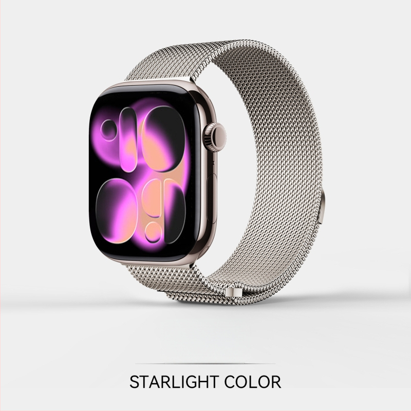 Magnetski Milanese kaiš od nehrđajućeg čelika za Apple Watch Series 7–10 Ultra