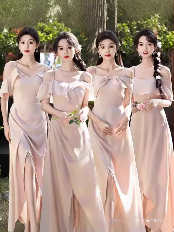 Līgavaines kleita ar augstu jostu, gara A līnija, dekolts uz vienu plecu ar dubultu apdari, princises stils