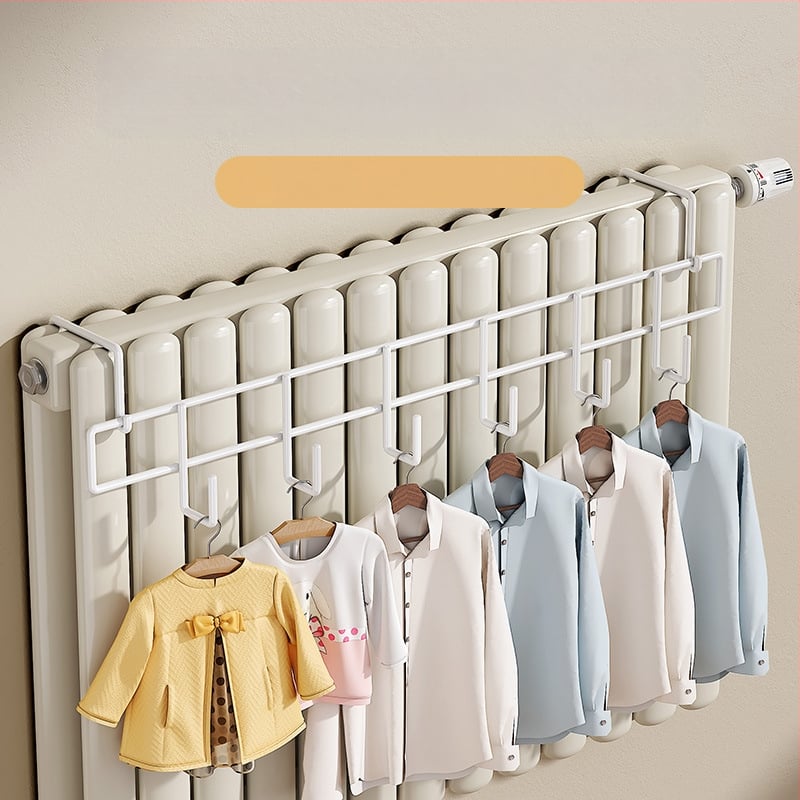 Radiátorkarika – lyuk nélküli, univerzális, vastított, hőálló (szénacél, teherbírás 10 kg, akasztó)