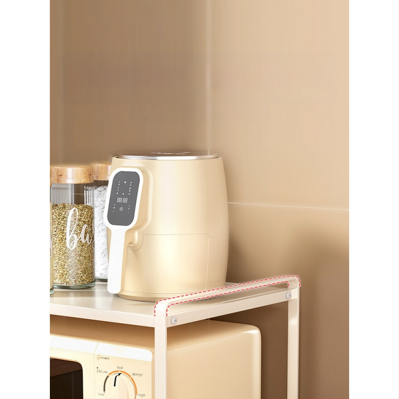 Fali konyhai tároló mikrosütőhöz és edényekhez, rétegzett polc a tányérok és fűszerek rendezésére, modern minimalista dizájn, telepítés nélkül