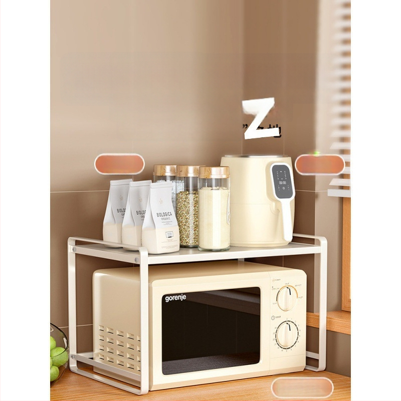 Fali konyhai tároló mikrosütőhöz és edényekhez, rétegzett polc a tányérok és fűszerek rendezésére, modern minimalista dizájn, telepítés nélkül