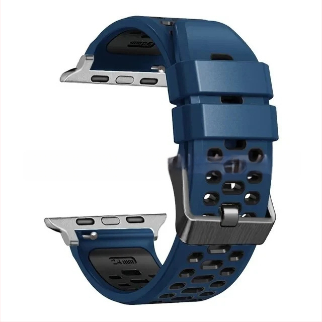 Silikoonist sportlukk Apple Watch Series11 jaoks, kohandatavate liidese suurustega ning nõeltaga kinnitusega, 25 g