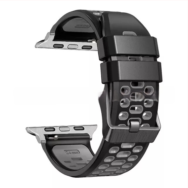 Silikoonist sportlukk Apple Watch Series11 jaoks, kohandatavate liidese suurustega ning nõeltaga kinnitusega, 25 g