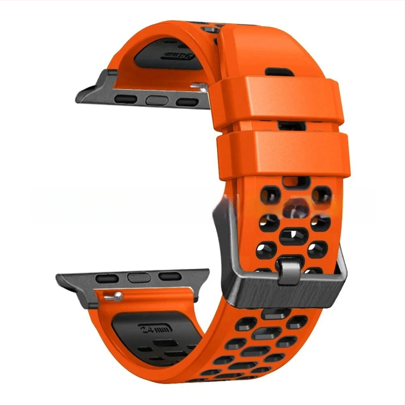 Silikoonist sportlukk Apple Watch Series11 jaoks, kohandatavate liidese suurustega ning nõeltaga kinnitusega, 25 g