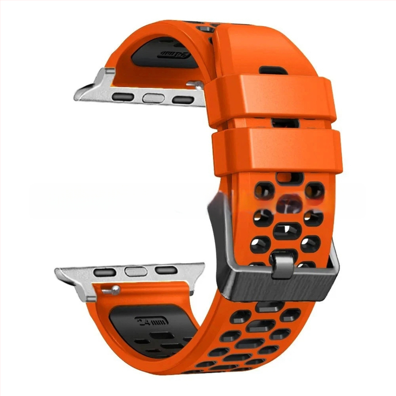 Silikoonist sportlukk Apple Watch Series11 jaoks, kohandatavate liidese suurustega ning nõeltaga kinnitusega, 25 g