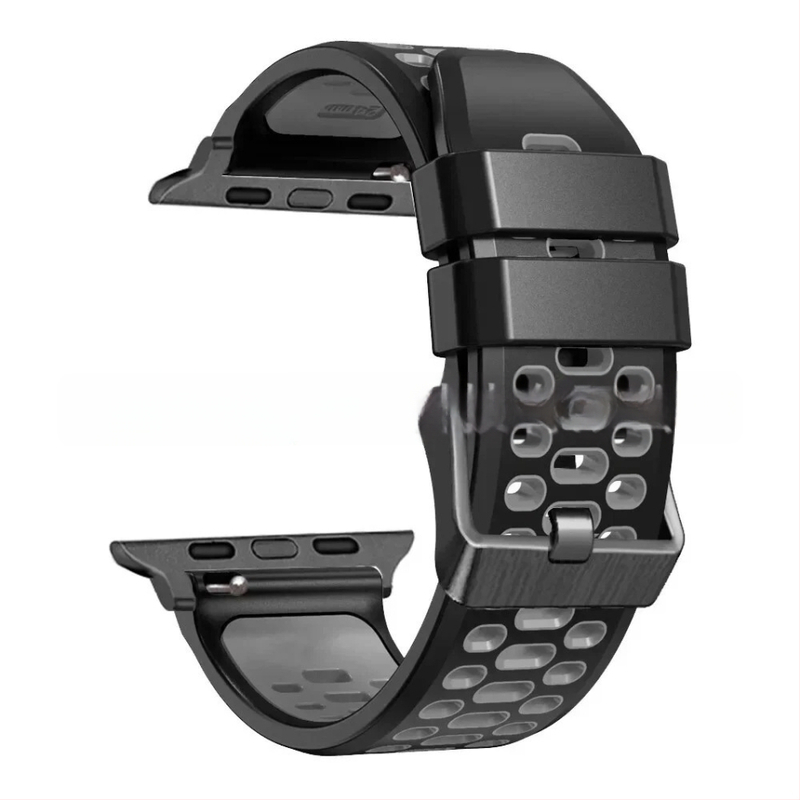 Silikoonist sportlukk Apple Watch Series11 jaoks, kohandatavate liidese suurustega ning nõeltaga kinnitusega, 25 g