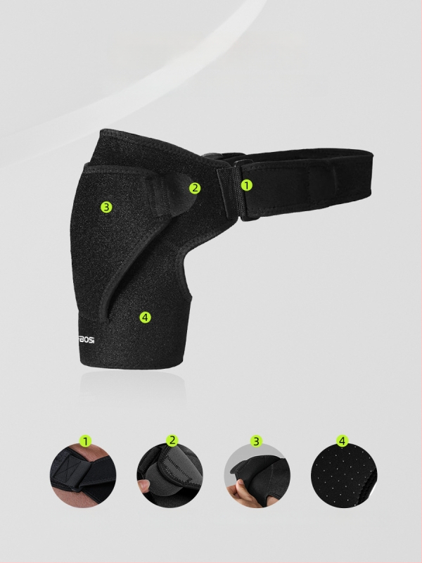 Vállvédő, neopren anyagú, állítható vállszíj egy vállra, felnőtteknek