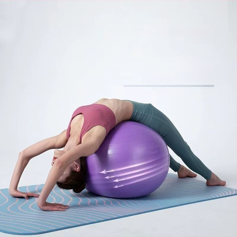 Debela protieksplozivna lopta za jogu i fitness, za mršavljenje; pogodna za trudnoću, porođaj i dječju senzornu integraciju.
