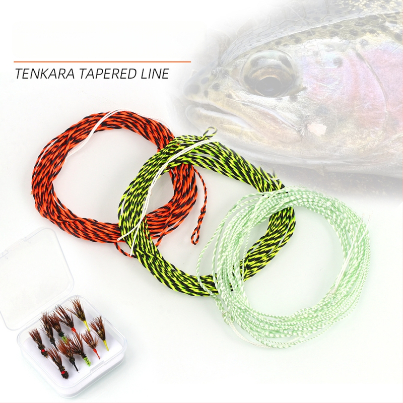 Tenkara glavna linija, ručno pletena linija s promjenjivim promjerom, 12ft–13ft
