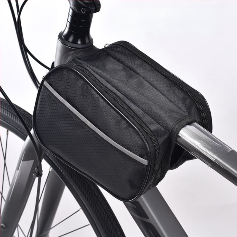 Vízálló és kopásálló kerettáska országúti és MTB kerékpárokhoz, telefontokkal