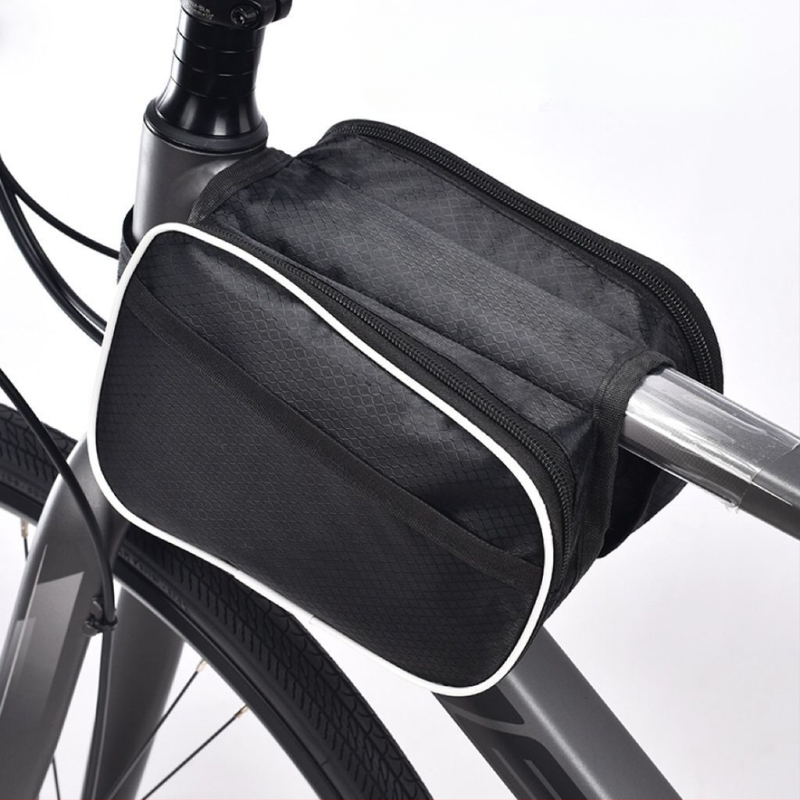 Vízálló és kopásálló kerettáska országúti és MTB kerékpárokhoz, telefontokkal