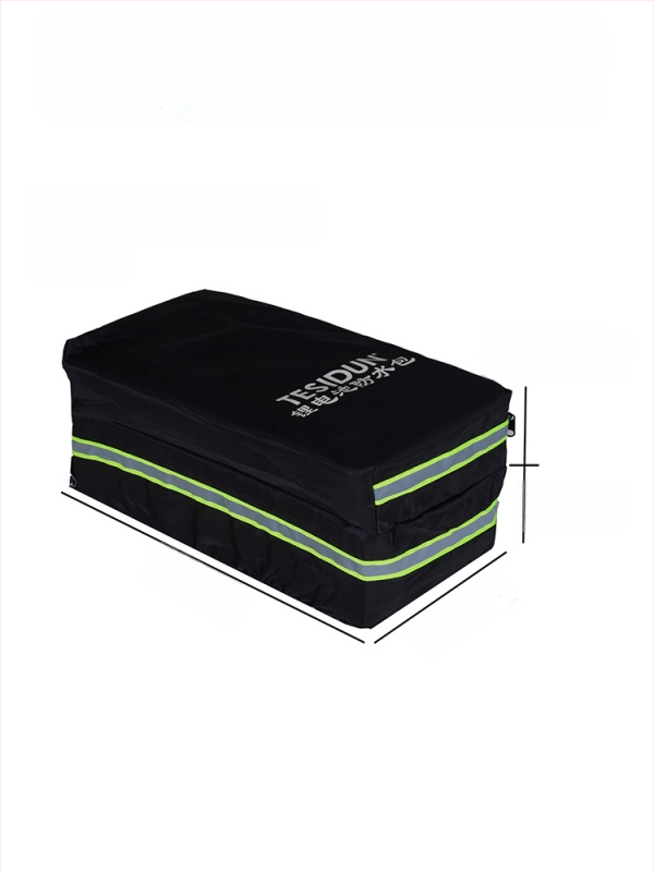 TESIDUN kerékpáros táska hátsó tároláshoz, poliészter, lítiumakkumulátor védőtok, kis modell, kapacitás 8, béléssel