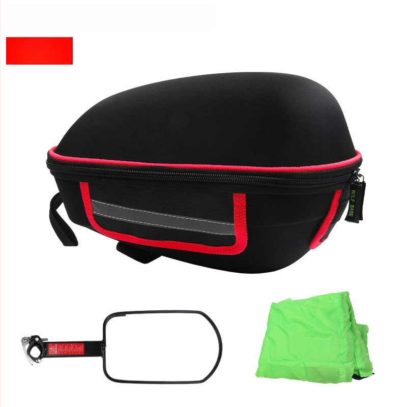 Kerékpár hátsó csomagtartó kemény héjú gyorskioldó táska; Modell 008 Shelf Bag, Anyag: textil, Kapacitás 20 L alatt, Márka nanfeng