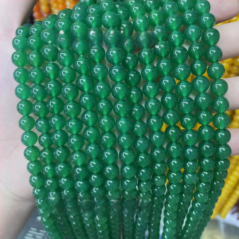 7A crveni ahat okrugle slobodne perle za izradu narukvica, 8 mm, dijelovi nakita DIY
