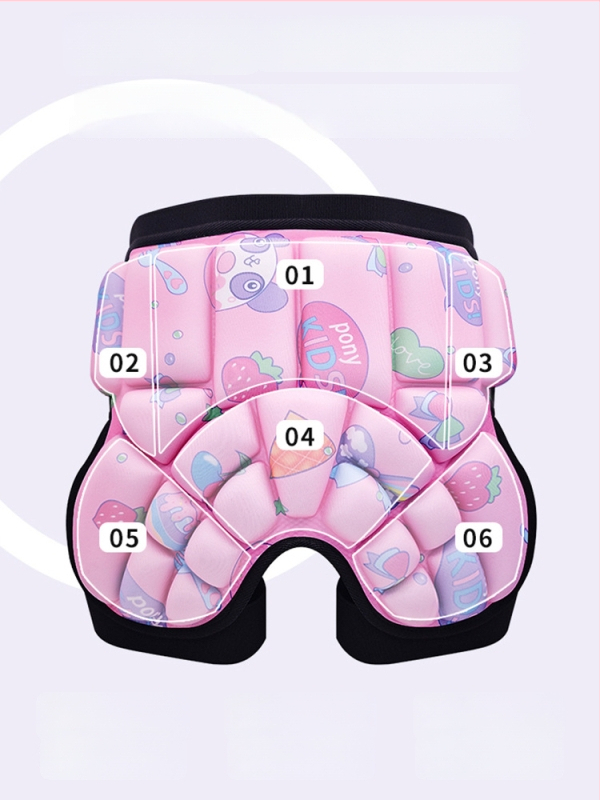 Ice Amber EVA gyermek csípővédő párnák – görkorcsolyázáshoz, Specifikáció A