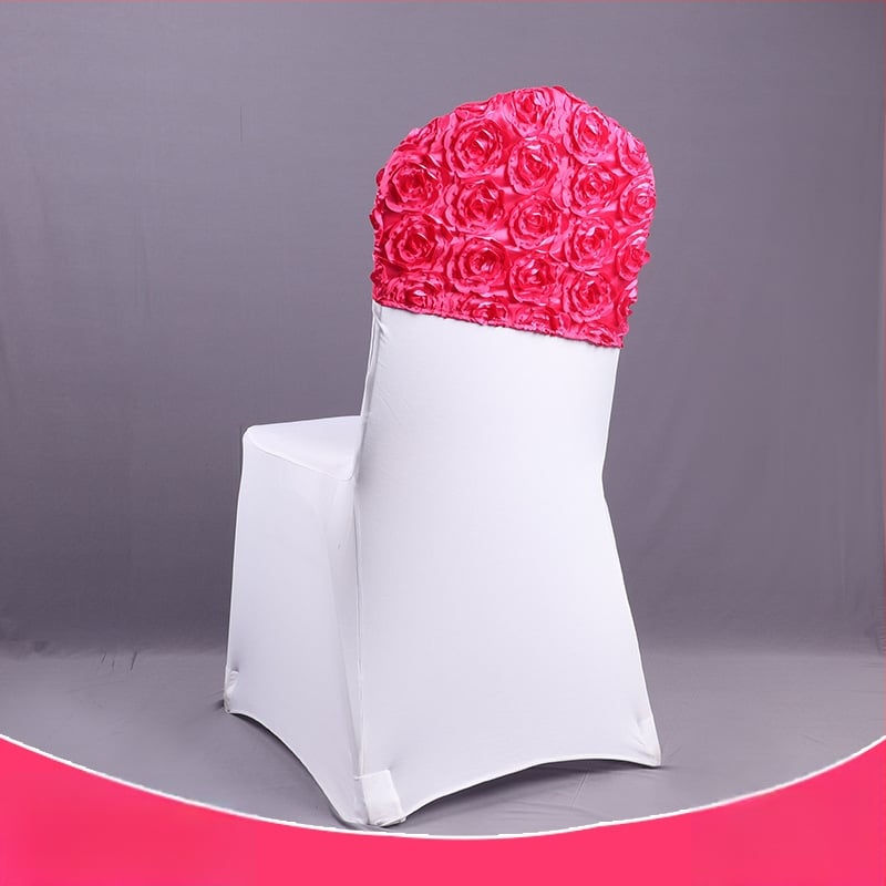 Pulmade jaoks mõeldud tooli seljatoe kate roosi motiiviga – segamaterjal, elastne õmblus, hotellikvaliteet, ühekordse sobivus, litsentsiga erimärgiga