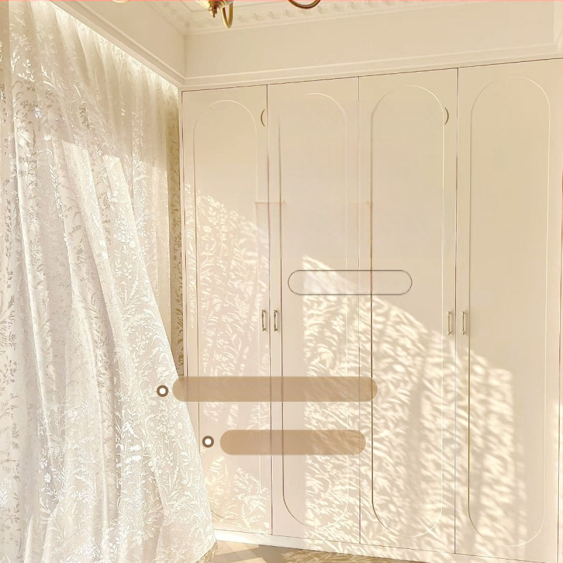 Prantsuse stiilis jacquardkardin polüestrist, läbipaistev, kerge luksus, elutoale, magamistuppa ja restorani jaoks