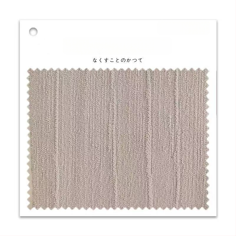 Akeni kardinad Chenille Jacquard kangast, kahepoolselt reljeefne tekstuur kõverate triipudega, Bauhausi stiil, kõrge varjatus 71–90%