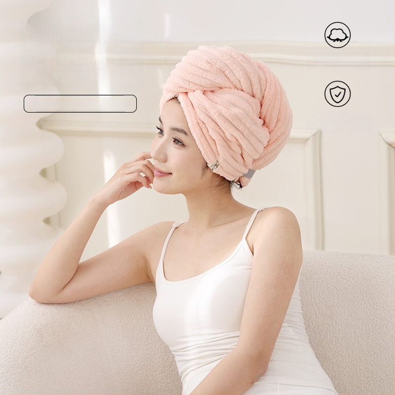 Francuski stil suha kapica za kosu, koralni flis, 100-119 g, Ming mu