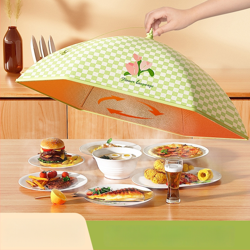 Αναδιπλούμενο κάλυμμα λαχανικών για τραπεζαρία – θερμομονωτικό, ύφασμα Oxford φλανέλα, λειτουργίες: πολλαπλών χρήσεων, μόνωση, προστασία από σκόνη, στυλ Light Luxury, λανσαρισμένο το 2022