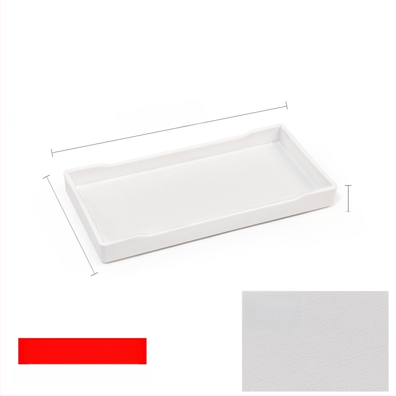 Téglalap alakú műanyag tálca (egyszínű felület, overglaze hatású felület, logó testreszabás)