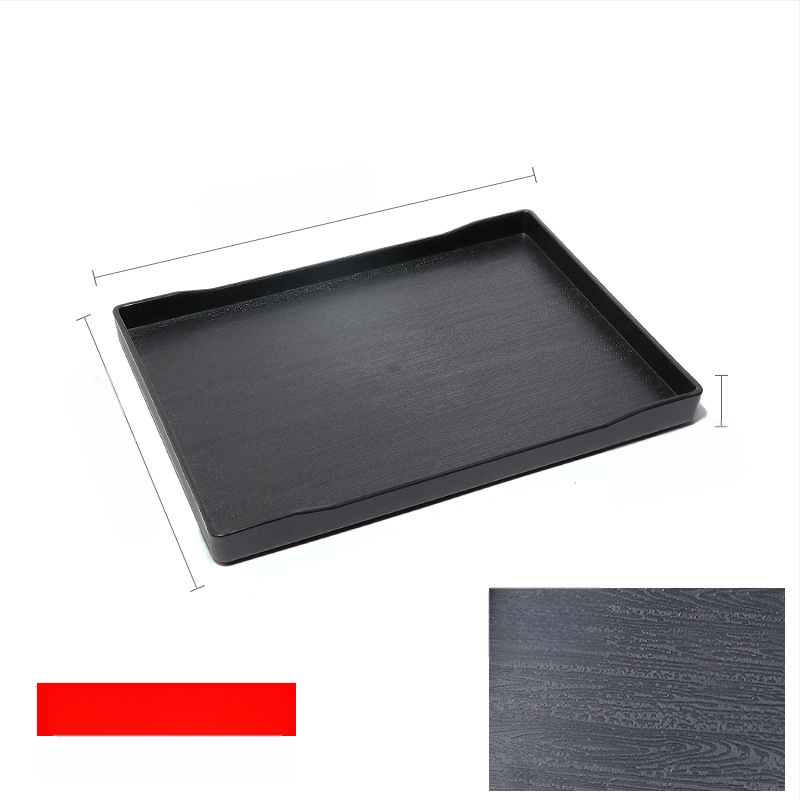 Téglalap alakú műanyag tálca (egyszínű felület, overglaze hatású felület, logó testreszabás)